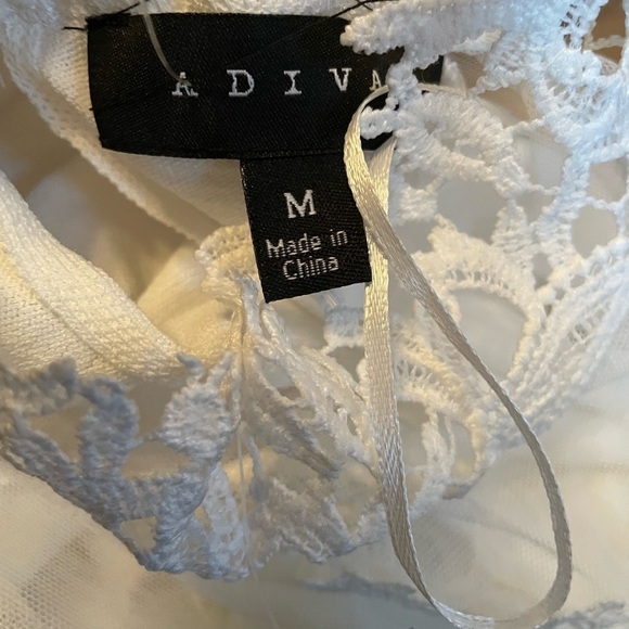 ADIVA sheer sleeve white sweater - Picture 6 of 15